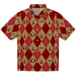 San Francisco 49ers Hawaiian Shirt - Golfing Plaid | Moonbestprint