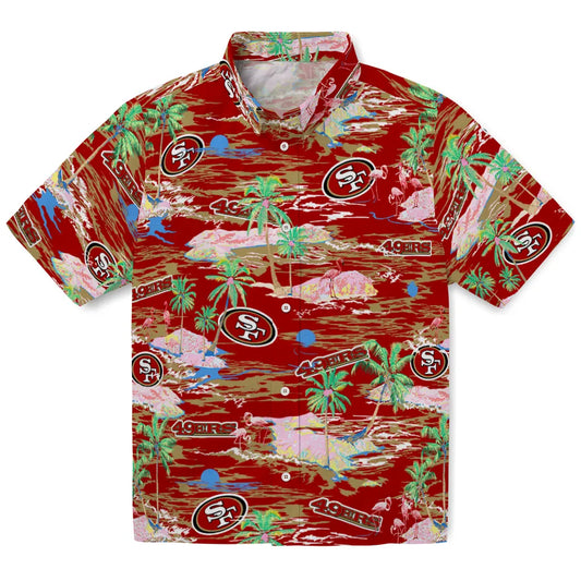 San Francisco 49ers Hawaiian Shirt - Hawaii Island | Moonbestprint