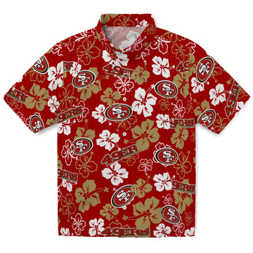 San Francisco 49ers Hibiscus Bloom Hawaiian Shirt – Moonbestprint