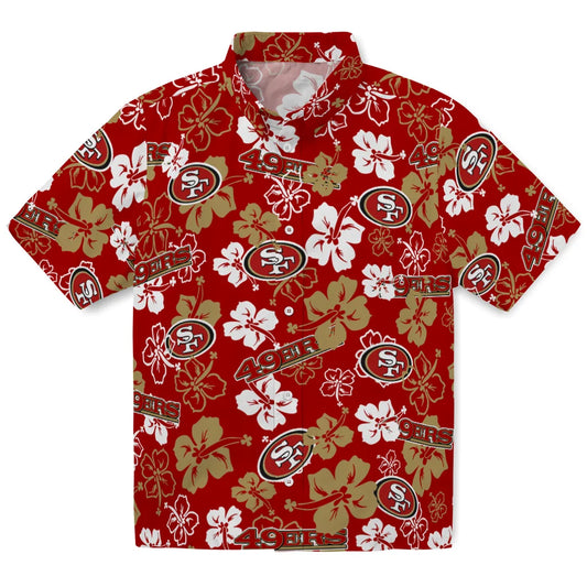 San Francisco 49ers Hibiscus Bloom Hawaiian Shirt – Moonbestprint