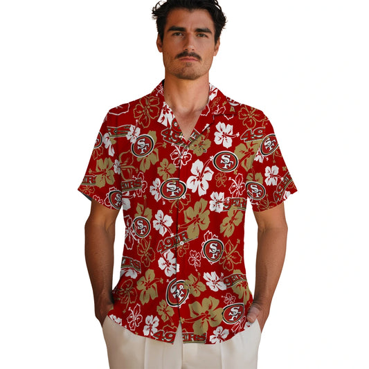 San Francisco 49ers Hibiscus Bloom Hawaiian Shirt – Moonbestprint