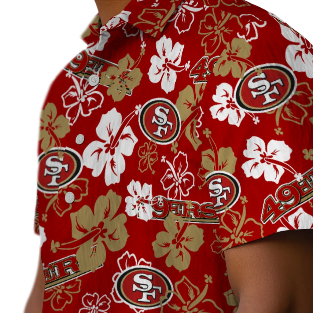 San Francisco 49ers Hibiscus Bloom Hawaiian Shirt – Moonbestprint