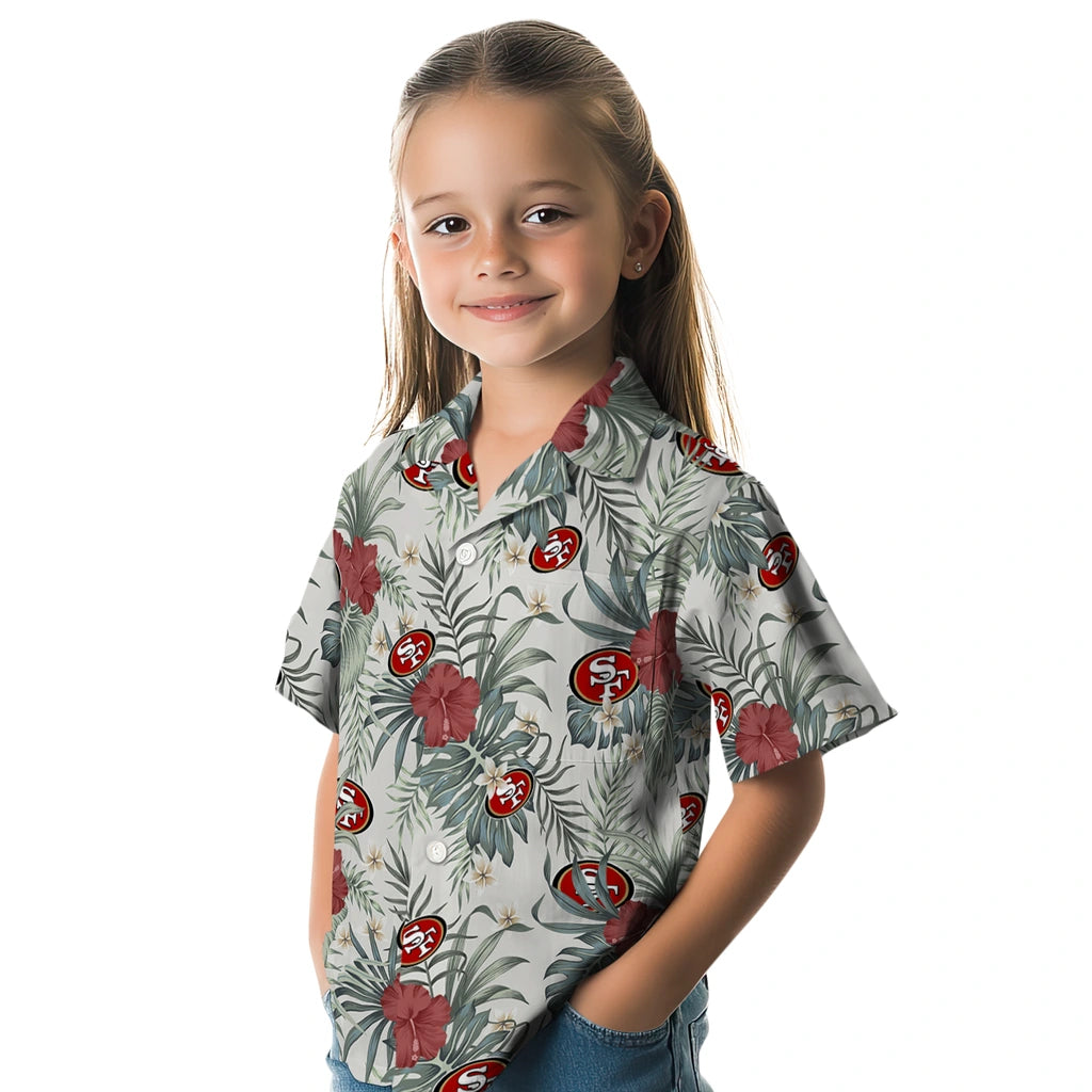 San Francisco 49ers Hawaiian Shirt - Hibiscus Designs | Moonbestprint