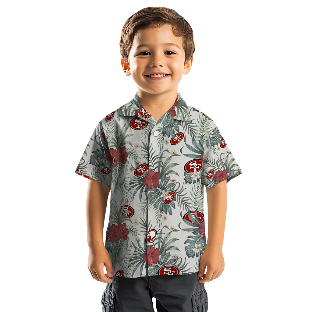 San Francisco 49ers Hawaiian Shirt - Hibiscus Designs | Moonbestprint