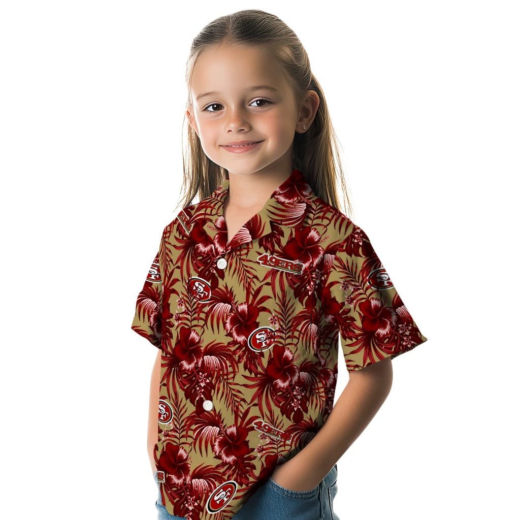 San Francisco 49ers Hawaiian Shirt - Hibiscus Exotic | Moonbestprint