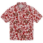 San Francisco 49ers Hawaiian Shirt - Hibiscus Motif | Moonbestprint