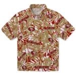 San Francisco 49ers Hawaiian Shirt - Hibiscus Overlay | Moonbestprint