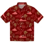 San Francisco 49ers Hawaiian Shirt - Palm And Clouds | Moonbestprint