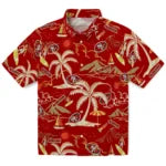 San Francisco 49ers Hawaiian Shirt - Palm Tree Island | Moonbestprint