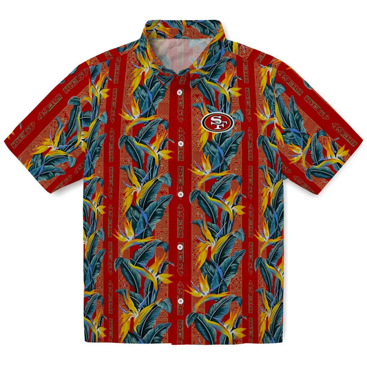 San Francisco 49ers Hawaiian Shirt - Paradise Vines | Moonbestprint