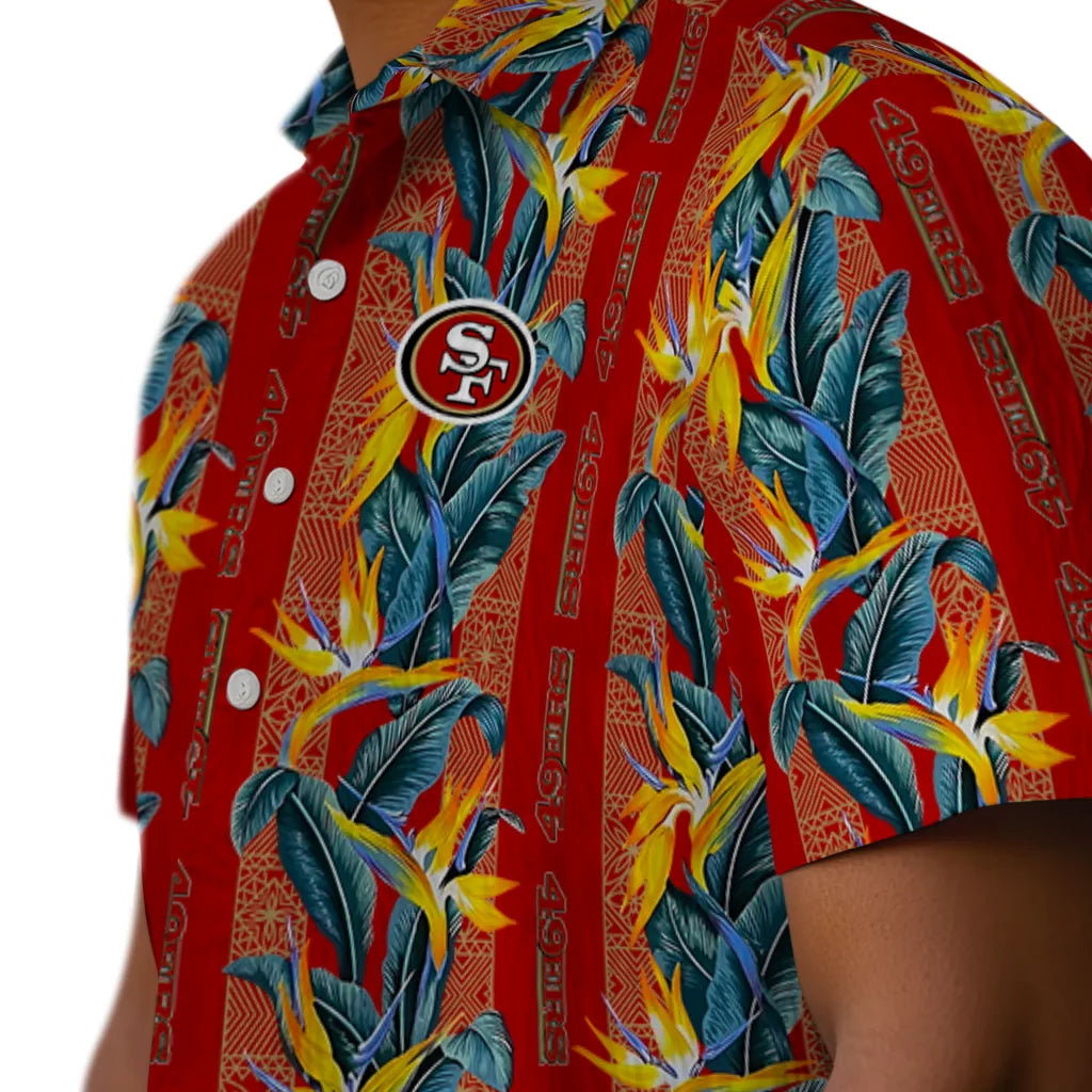 San Francisco 49ers Hawaiian Shirt - Paradise Vines | Moonbestprint