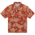 San Francisco 49ers Hawaiian Shirt - Vintage Palm Tree | Moonbestprint