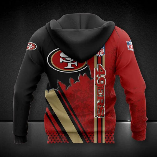San Francisco 49ers NFL3D All Over Print Hoodie -Moonbestprint