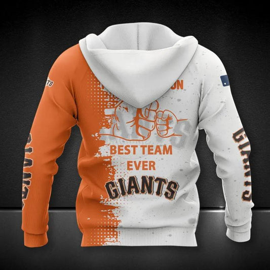 San Francisco Giants Dad And Son MLB All Over Print Hoodie -Moonbestprint