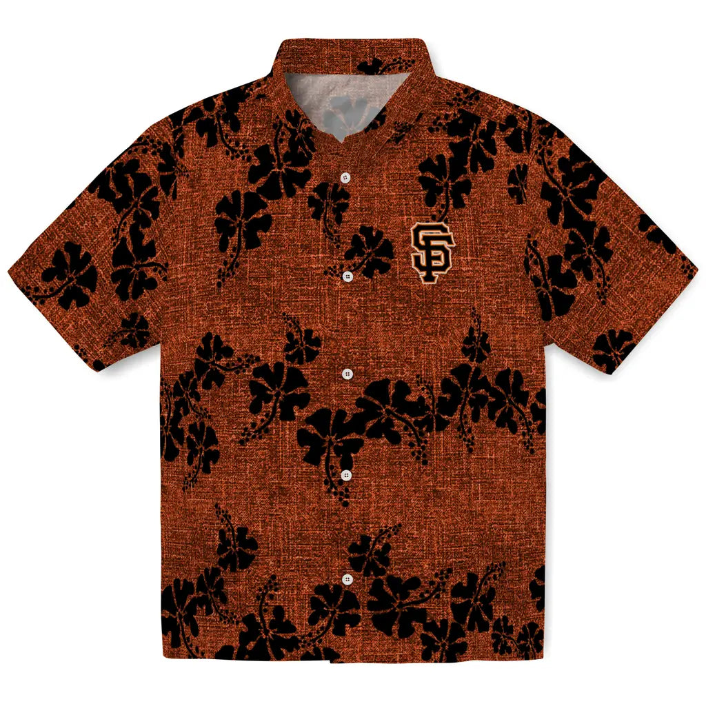 San Francisco Giants Hawaiian Shirt - 50th State Flower | Moonbestprint