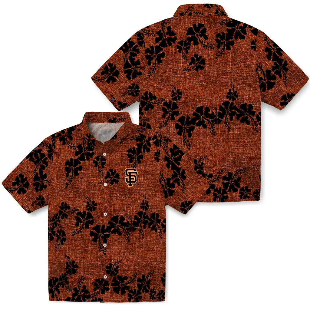 San Francisco Giants Hawaiian Shirt - 50th State Flower | Moonbestprint