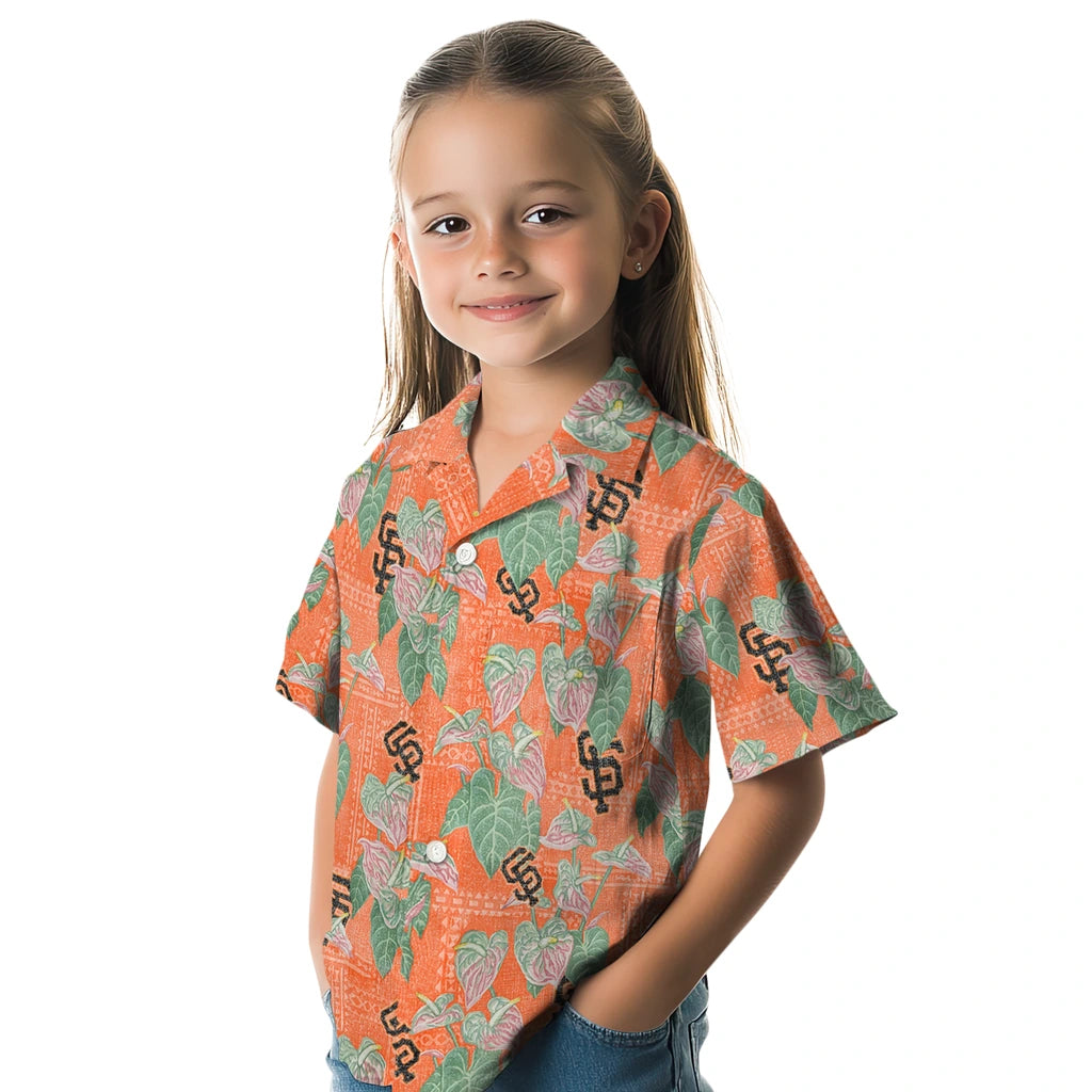 San Francisco Giants Hawaiian Shirt - Anthurium Overlay | Moonbestprint