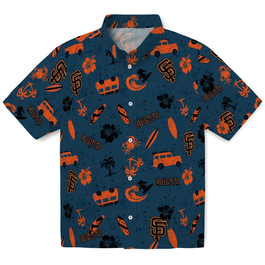 San Francisco Giants Hawaiian Shirt - Beach Vibe | Moonbestprint