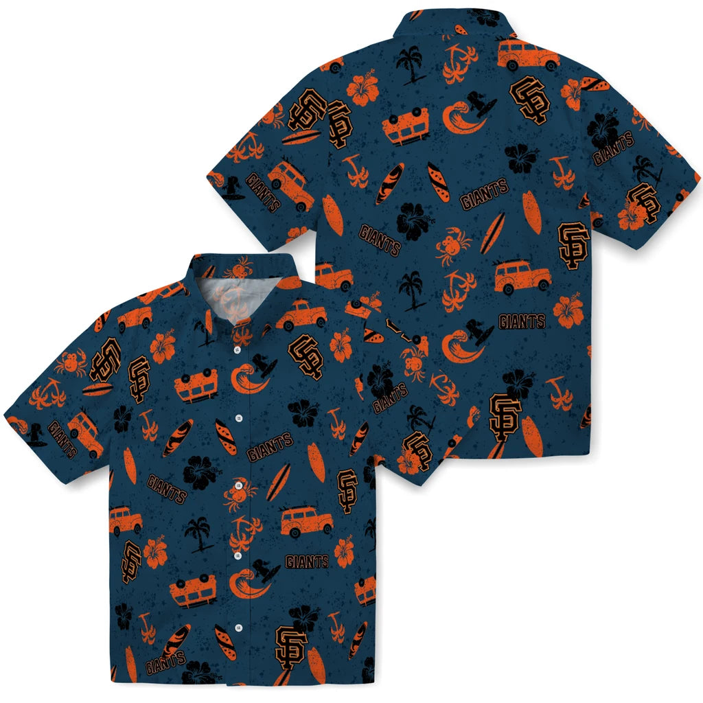 San Francisco Giants Hawaiian Shirt - Beach Vibe | Moonbestprint
