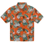 San Francisco Giants Hawaiian Shirt - Flamingo and Hibiscus | Moonbestprint