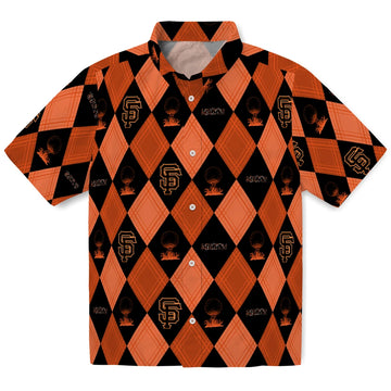 San Francisco Giants Hawaiian Shirt - Golfing Plaid | Moonbestprint