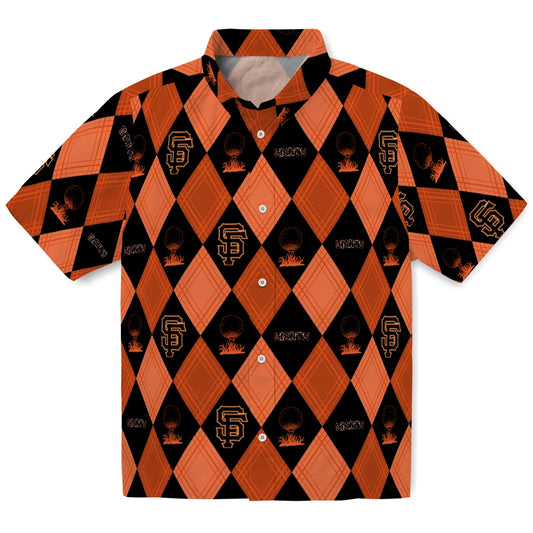 San Francisco Giants Hawaiian Shirt - Golfing Plaid | Moonbestprint