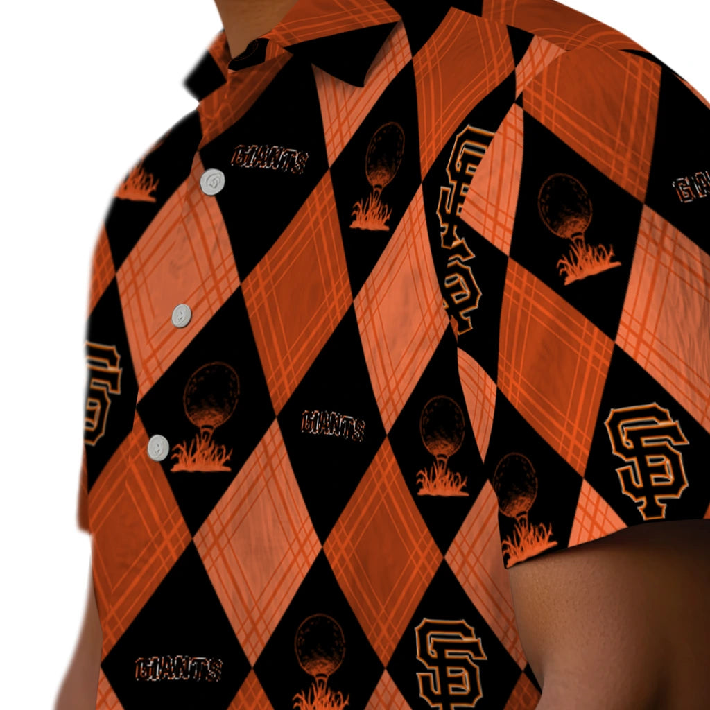 San Francisco Giants Hawaiian Shirt - Golfing Plaid | Moonbestprint