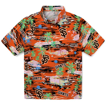San Francisco Giants Hawaiian Shirt - Hawaii Island | Moonbestprint