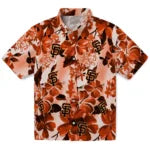 San Francisco Giants Hawaiian Shirt - Hibiscus Arrangement | Moonbestprint