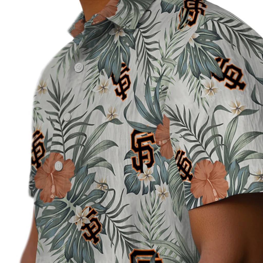San Francisco Giants Hawaiian Shirt - Hibiscus Designs | Moonbestprint
