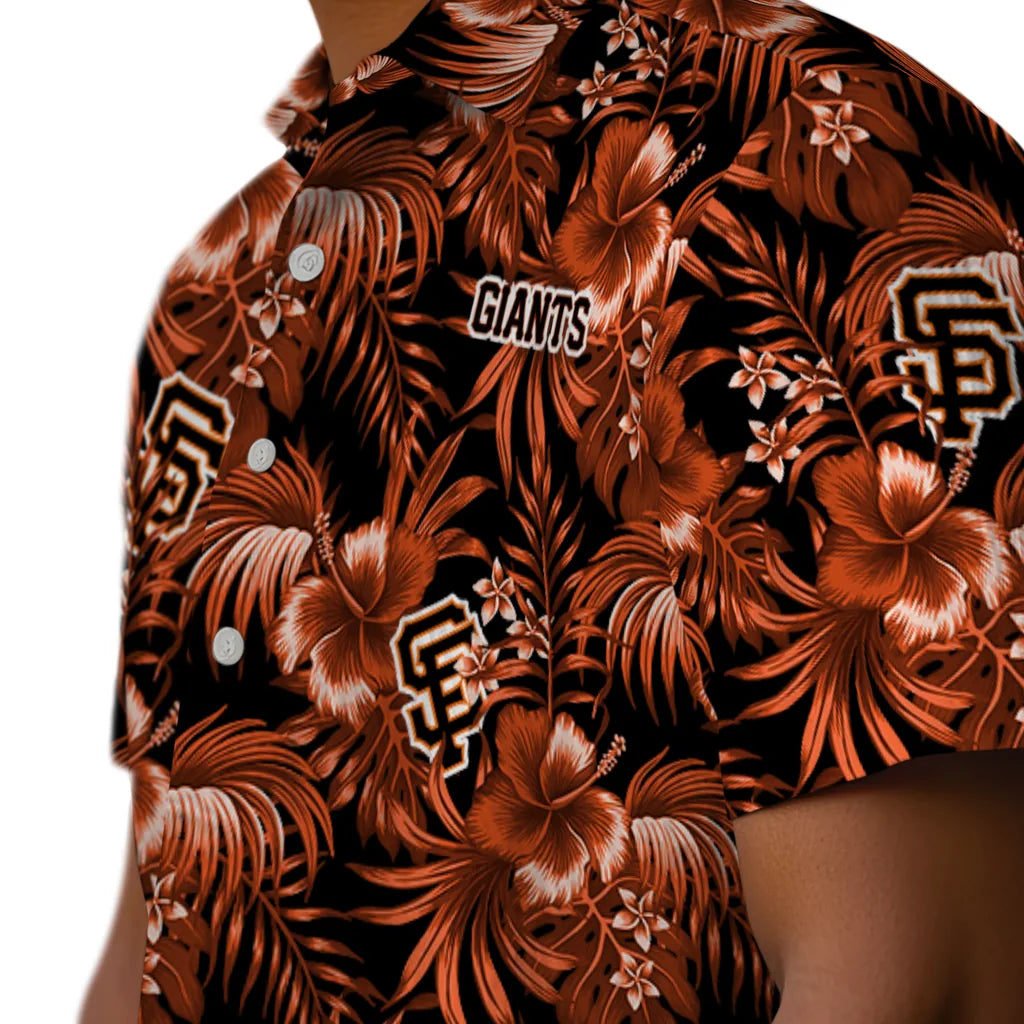 San Francisco Giants Hawaiian Shirt - Hibiscus Exotic | Moonbestprint