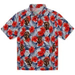 San Francisco Giants Hawaiian Shirt - Hibiscus Fiesta | Moonbestprint