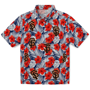 San Francisco Giants Hawaiian Shirt - Hibiscus Fiesta | Moonbestprint