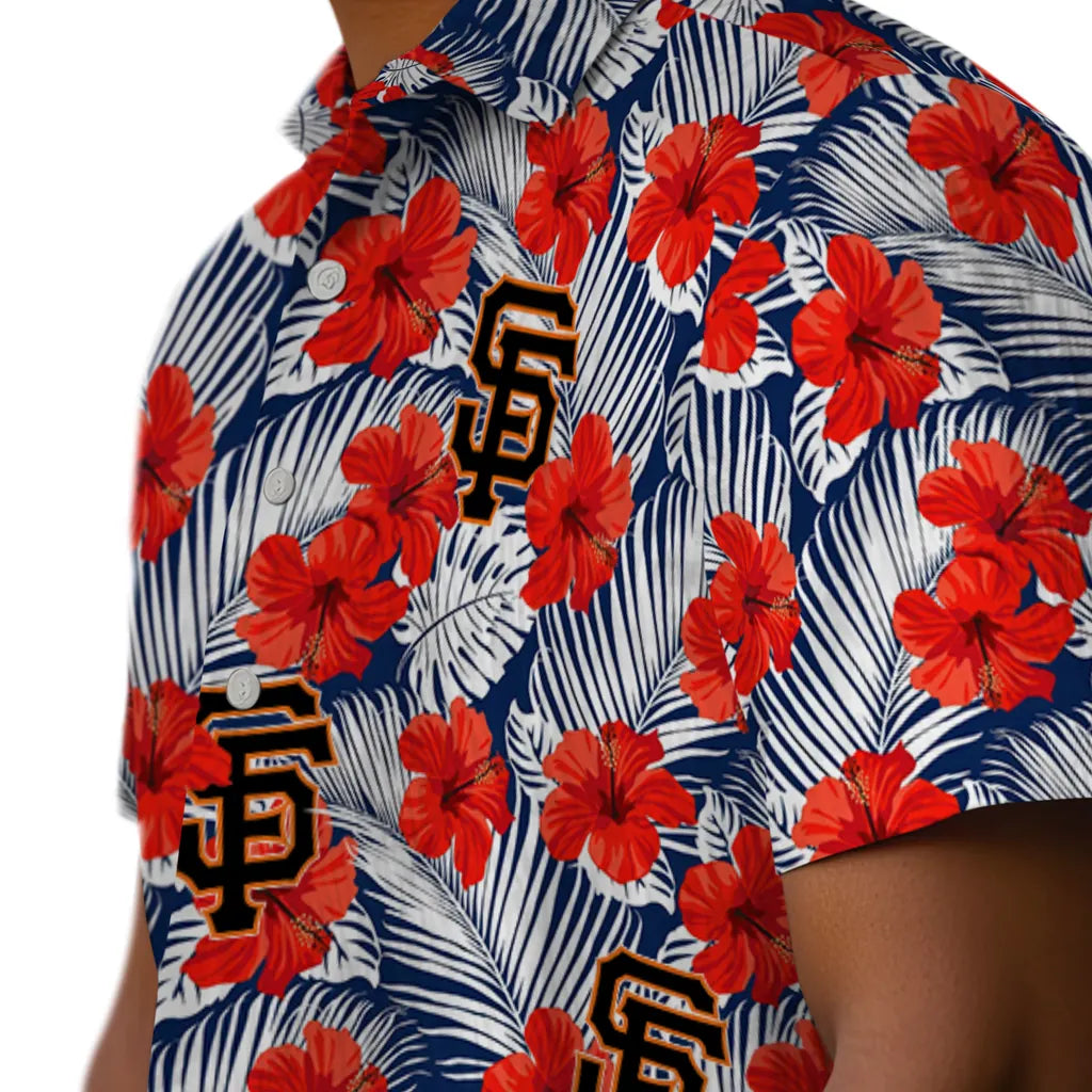 San Francisco Giants Hawaiian Shirt - Hibiscus Fiesta | Moonbestprint