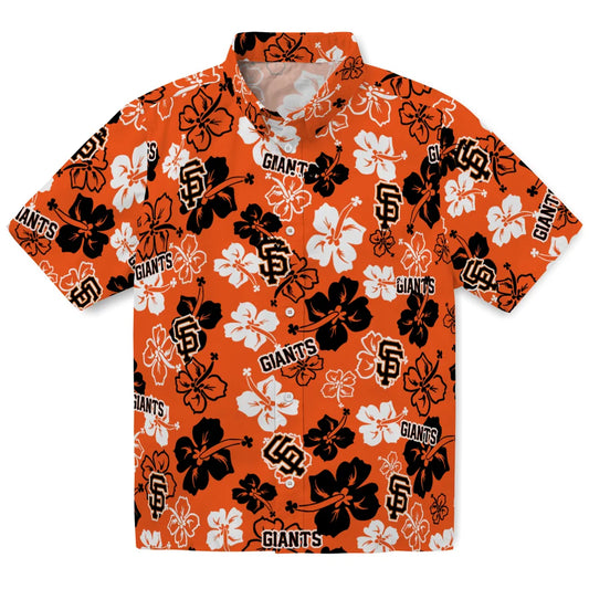 San Francisco Giants Hawaiian Shirt - Hibiscus Flower Design | Moonbestprint