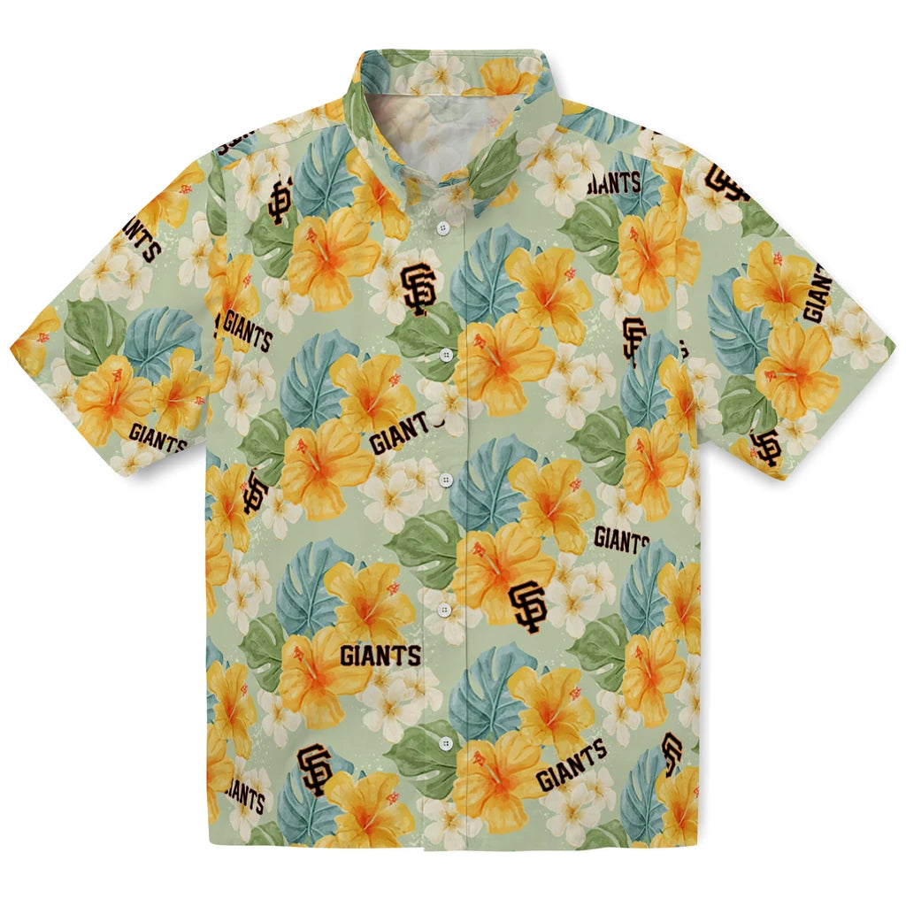 San Francisco Giants Hawaiian Shirt - Hibiscus Mood | Moonbestprint