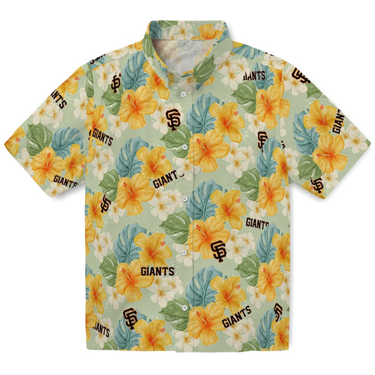 San Francisco Giants Hawaiian Shirt - Hibiscus Mood | Moonbestprint