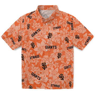 San Francisco Giants Hawaiian Shirt - Hibiscus Oasis | Moonbestprint