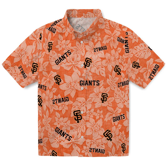 San Francisco Giants Hawaiian Shirt - Hibiscus Oasis | Moonbestprint