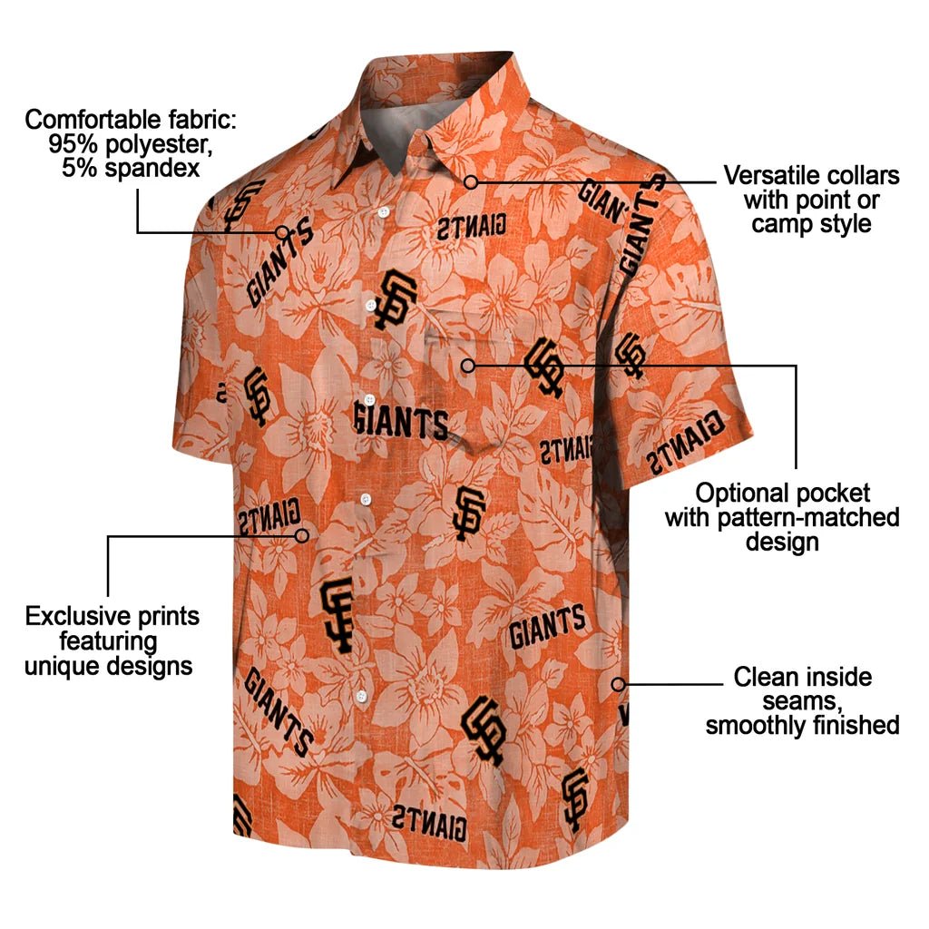 San Francisco Giants Hawaiian Shirt - Hibiscus Oasis | Moonbestprint
