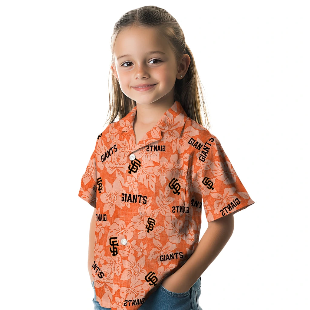 San Francisco Giants Hawaiian Shirt - Hibiscus Oasis | Moonbestprint