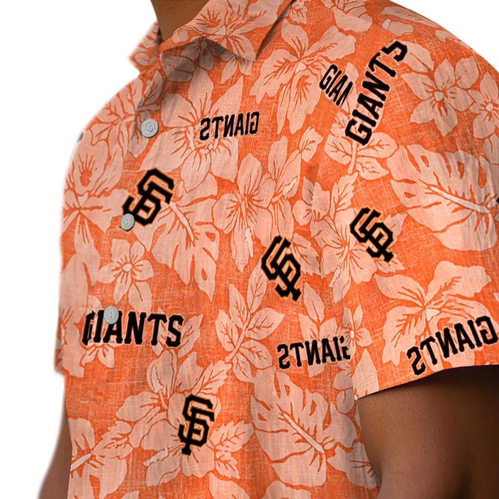 San Francisco Giants Hawaiian Shirt - Hibiscus Oasis | Moonbestprint