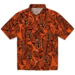 San Francisco Giants Hawaiian Shirt - Leaf Outline | Moonbestprint