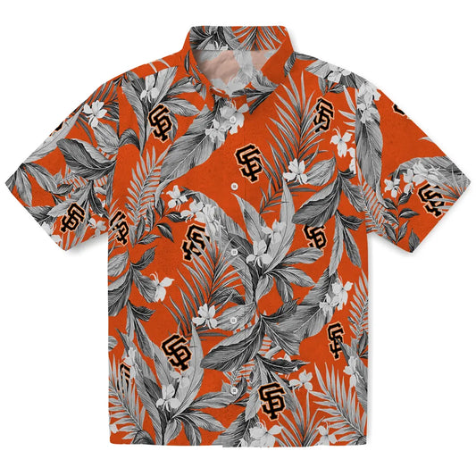 San Francisco Giants Hawaiian Shirt - Palm Leaves | Moonbestprint