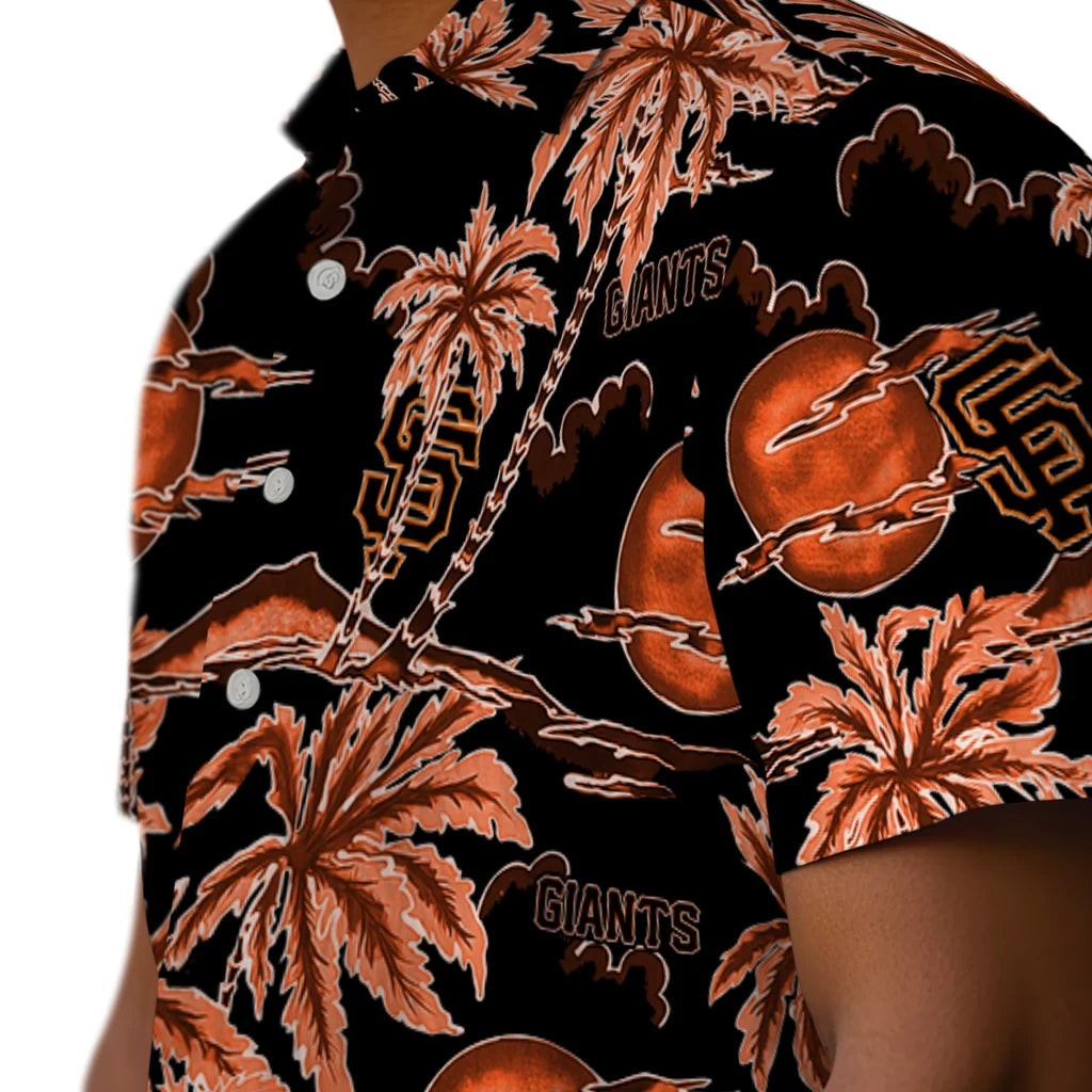 San Francisco Giants Hawaiian Shirt - Palm Sunset | Moonbestprint
