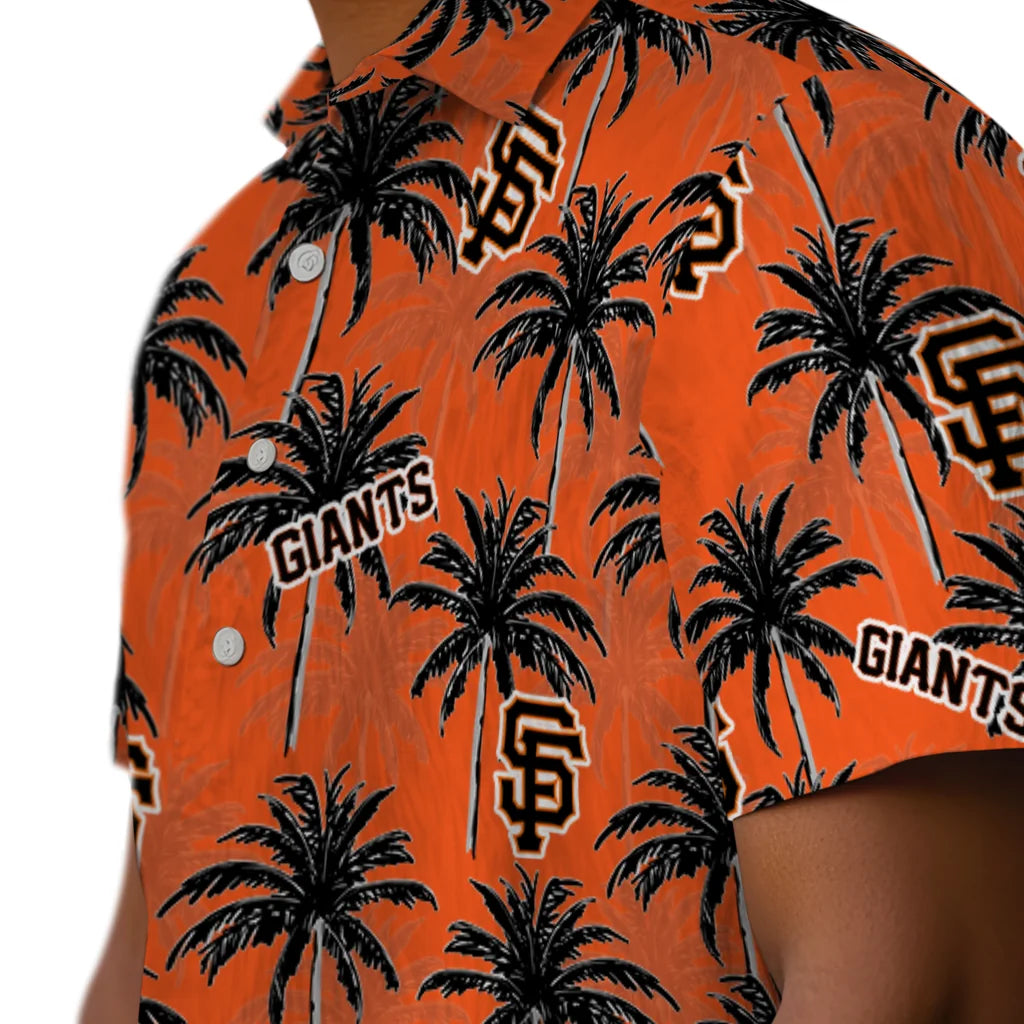San Francisco Giants Hawaiian Shirt - Palm Tree Motif | Moonbestprint