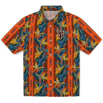 San Francisco Giants Hawaiian Shirt - Paradise Vines | Moonbestprint