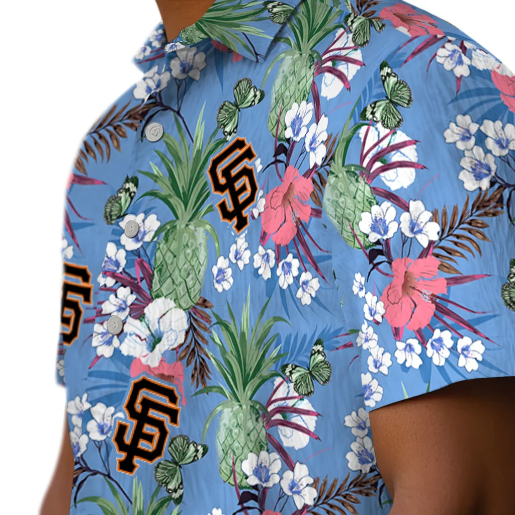 San Francisco Giants Hawaiian Shirt - Pineapple Bouquet | Moonbestprint
