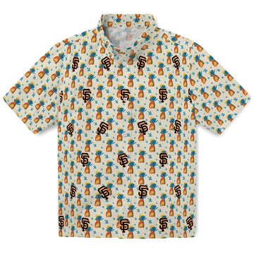 San Francisco Giants Hawaiian Shirt - Pineapple Delight | Moonbestprint