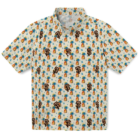 San Francisco Giants Hawaiian Shirt - Pineapple Delight | Moonbestprint